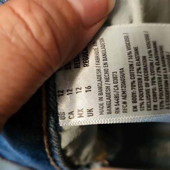 American Eagle Outfitters Jeans Size 12 - Picture 3 of 4